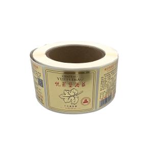 Wholesale Gold Foil Wine Bottle Sticker Label Waterproof Adhesive Pantone from china suppliers