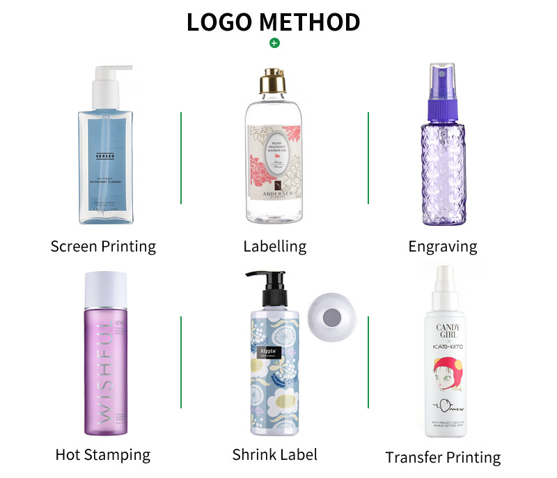 Logo Printing White 50ML PET Plastic Pump Bottles Lightweight
