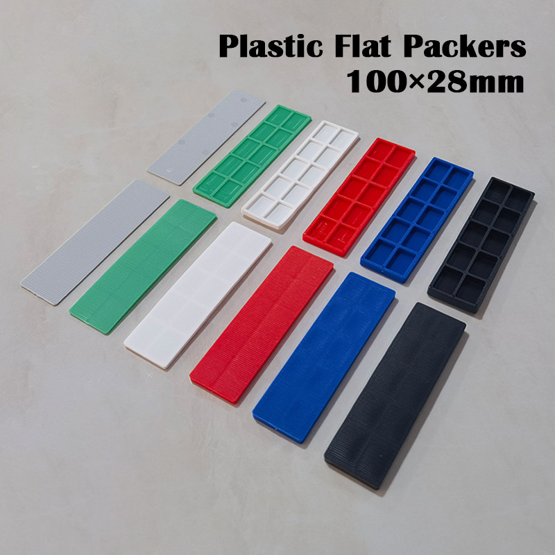 Heavy Duty 1MM-6MM Window Glazing Glass Flat Shim Packer 100x28MM For Construction