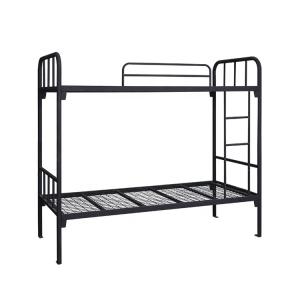 Wholesale Double Decker Metal Frame Bunk Beds Twin Over Twin from china suppliers