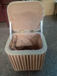 Natural Straw Household Storage Stool Grass Woven Ottoman Box Eco-Friendly Hand