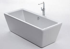 Wholesale Contemporary Acrylic Free Standing Bathtub PMMA Material 1700 * 800 * 600mm from china suppliers