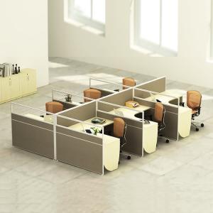 Wholesale 30mm Office Workstation Desks Grey Color 4 Cubicle Workstation from china suppliers