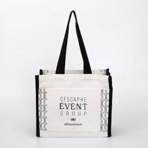 Wholesale Economical Black Rope PP Non Woven Bags , Personalized White Non Woven Bag from china suppliers