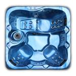 2.5HP*2speed Balboa Controlled 5 Person American Acrylic Home Spa Hot Tub E-160S