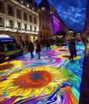 Party Event Indoor Outdoor Led Dance Floor Screen 500*1000mm Cabinets Full Color