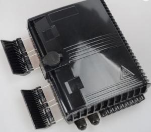 Terminal Box 16 Core Ftth 2 Inlet,16 Outlet For Drop Cables Black Box Fiber Optic Cable
