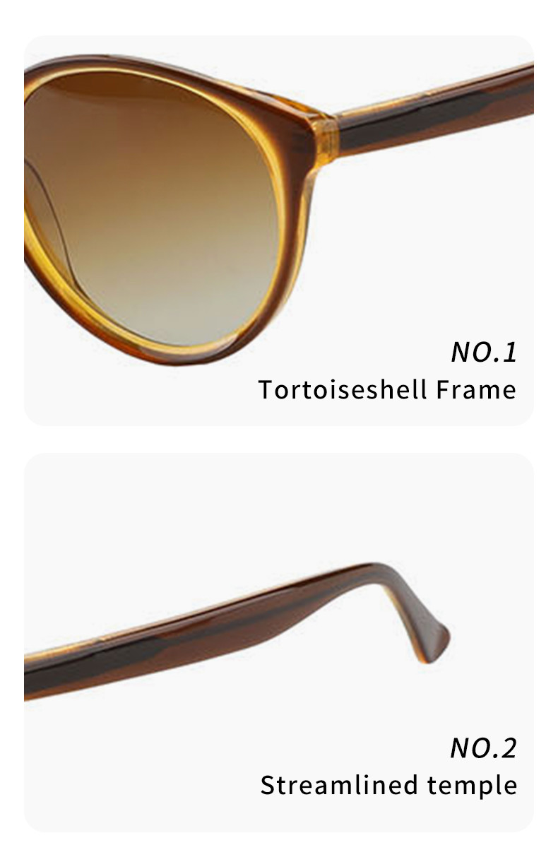 UV400 Lens Retro Round Acetate Sunglasses 4 Color OEM For Women Men