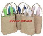 Easter eggs baskets jute bags cute gifts bunny mascot the easter bunny cotton