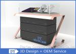 Black Rose Gold Wood Glass Sit Down Jewelry Store Showcases Elegant And