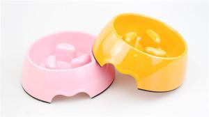 Wholesale Plastic 190g Small Pet Feeder Bowl Pantone Cat Slow Feeder from china suppliers