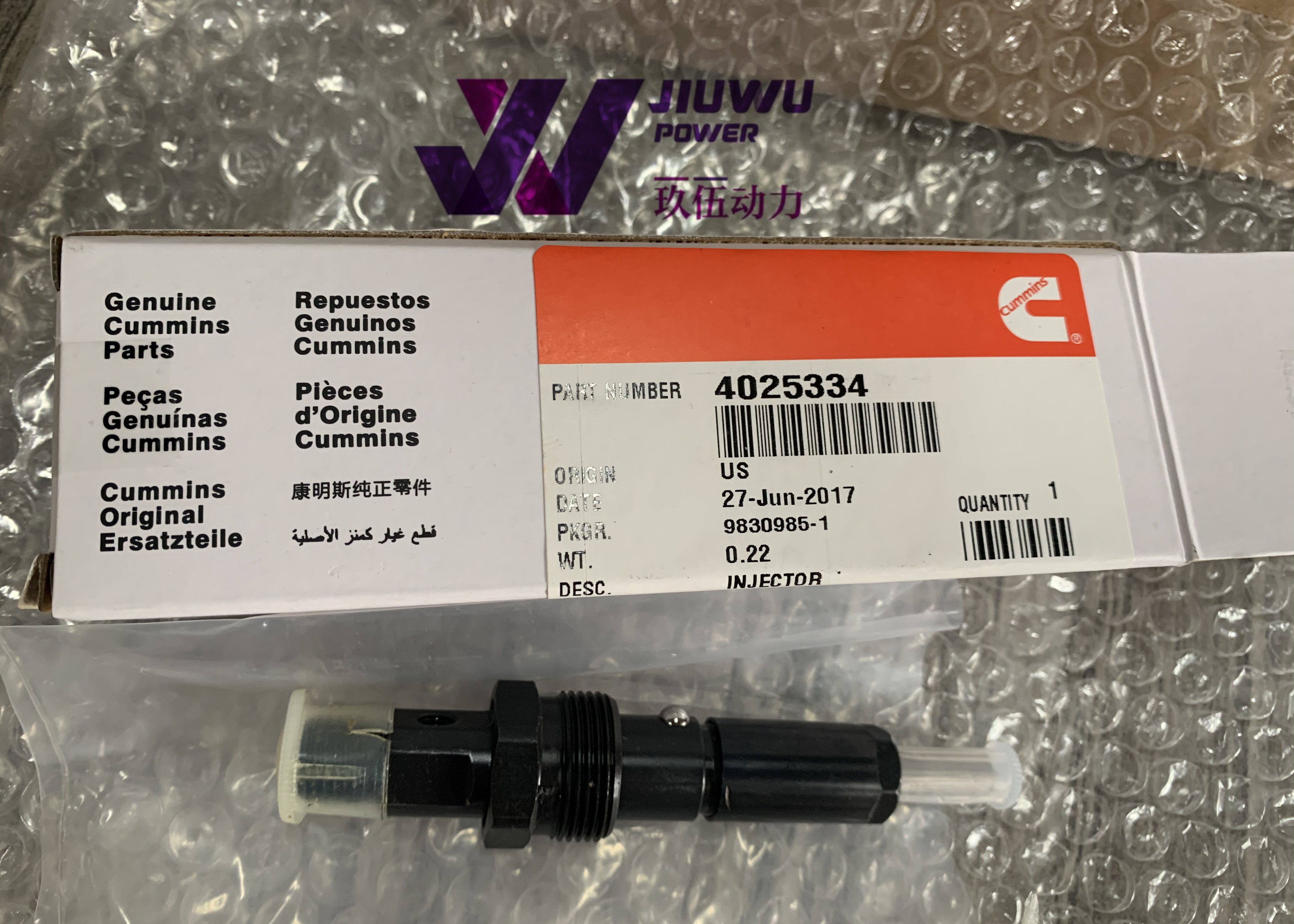 6BT5.9 Nozzle Assy Diesel Engine Parts 4025334 Cummins Fuel Injector