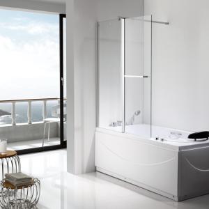Wholesale Clear Sliding Glass Shower Doors 1200×1400mm Silver Aluminum Frame from china suppliers