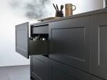 Classic Wood Portable Kitchen Cabinet Customized Pure or Wood Grain Apartment