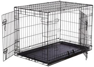 Wholesale Pet cage and pet house dog kennels with tray folding metal dog cage from china suppliers