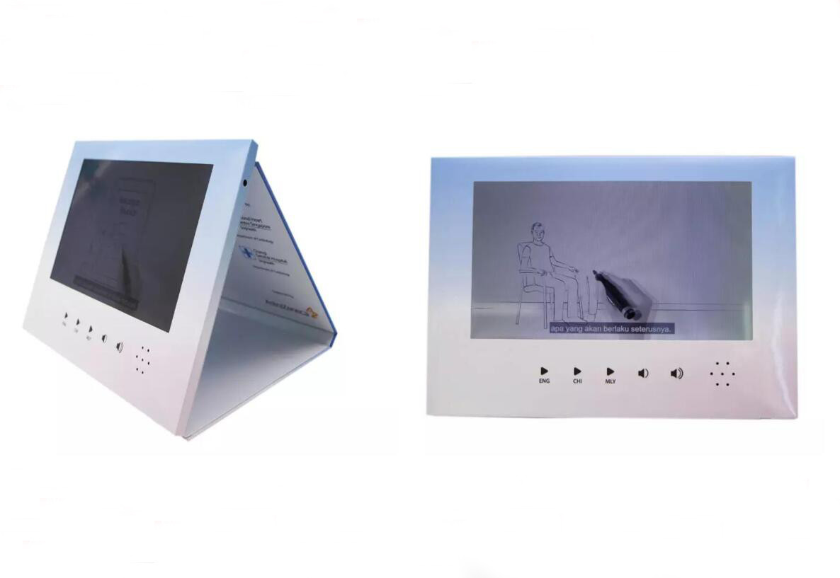 Point of sale POS video display promotional 10 inch motion activated lcd video player