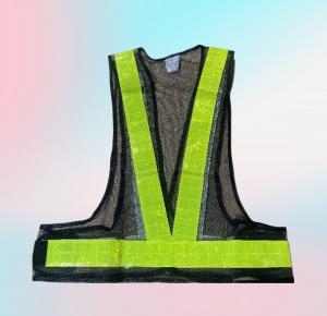 Wholesale 100% Polyester Fiber reflective stripe vest(mesh) Common white white reflective film from china suppliers