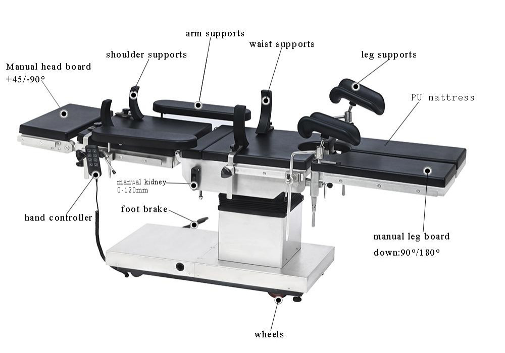 Advanced Multi Function X-ray C Arm Electric Operating Table Surgical Table