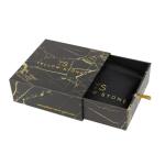 Qingdao Yilucai Top Quality Custom Cardboard Gift Drawer Box Black Marble