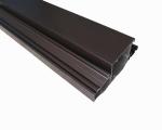 6063 Aluminium Extruded Profiles System For Casement Window Door Brown Silver