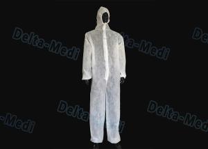Wholesale SMS Disposable Protective Clothing , Food Industry Disposable Waterproof Coveralls from china suppliers
