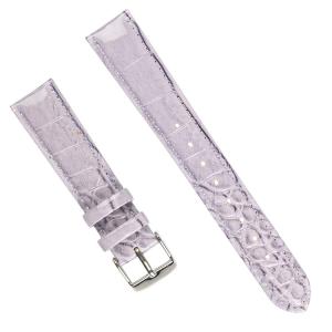 Wholesale Light purple Crocodile Leather Watch Strap from china suppliers
