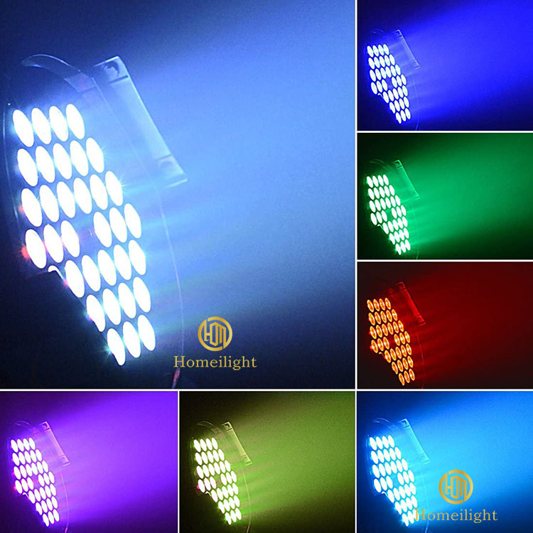 90 Ra 200 lm/w 54pcs*3w RGB3in1 DMX512 Disco LED Par Lights for Stage Lighting Equipment
