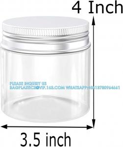 Wholesale 16 Ounce Plastic Jars Clear Plastic Mason Jars Storage Containers Wide Mouth With Lids For Kitchen & Household Storage from china suppliers