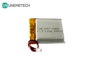 Wholesale 1100mAh 3.7V Custom Rechargeable LiPO Battery 103035 Li Po Battery Pack For MP3 Audio Recorder from china suppliers