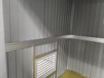 Ventilate Precast Corrugated Prefab Steel Box For Temporary Storage Goods Color