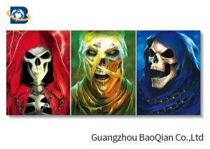 Wholesale Stereograph Printing Lenticular Flip Creative Amazing Skull Decorative Waterproof Wallpaper from china suppliers