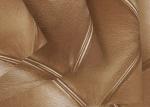 3D Effect Washable Vinyl Wallpaper , Luxurious Golden Leather Pattern Wallpaper