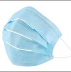 Hospital Blue Disposable Surgical Masks Adjustable For Health