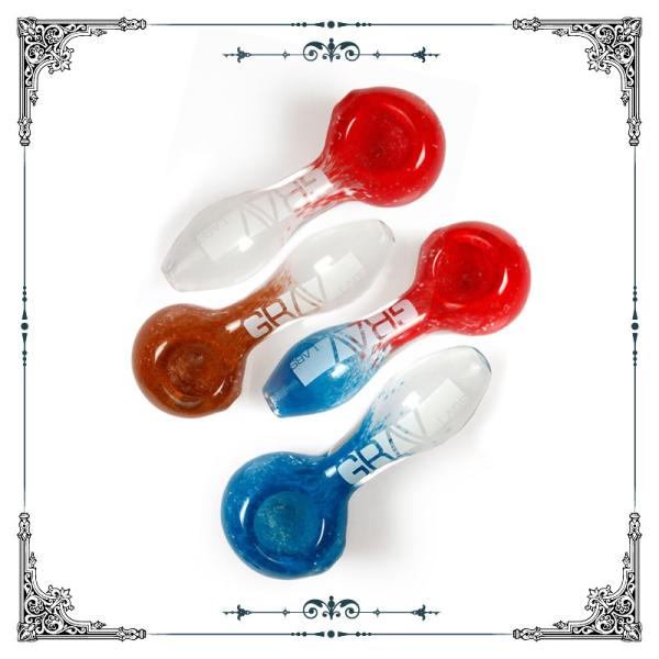 Mix Color Grav Glass Smoking Pipes 4 Inches Hand Spoon Tobacco Pipe