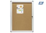 Silver Lockable Cork Show Case,Locakable Single Door Office Notice Board