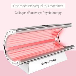 Wholesale 2025 New Hot Sell Horizontal Solarium Sunbed Tanning Machine Beauty Salon Light Therapy Device for Whole Body Tan Beauty Skin Care Combines UVA and from china suppliers