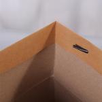 Recyclable Square Brown Kraft Paperboard Boxes Packaging Bags For Flower