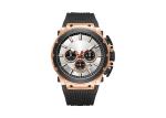 PVD Plating Sports Durable Waterproof Watches Quartz Movt With Silicone Strap