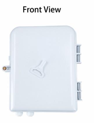Grey Beige Fiber Optic Distribution Box 48 Ports ABS FTTH Termination Box