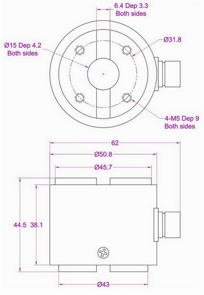 Flange Torque Sensor 1kgf*m 2kg*m 3kgf*m 5kgf-m 10 kg-m 20kg*m