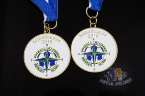 Wholesale Soft Enamel Football Award Medals , Custom Soccer Medals For Kids Anti Corrosion from china suppliers