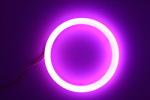 Cotton Light Cob Led Angel Eyes Car Headlight Aperture 70MM RED BLUE Fog Lamp 12