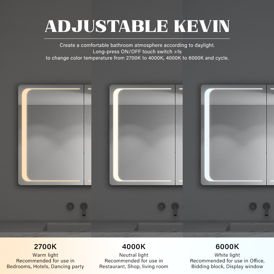 Grey Aluminium Wall Mounted Vanity with Modern Design Style and DTC Soft Close Accessories