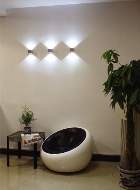 Classic Design 1W 3W Sales Home Lamps Lighting Cube Reading LED Wall Light Indoor