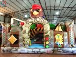 Commercial Inflatable Bouncy Forest Themed Castle House Combination