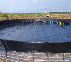 Wholesale White Waterproofing Geomembrane 0.5mm 1mm Fish Farming Pond Liner HDPE Geomembranas from china suppliers