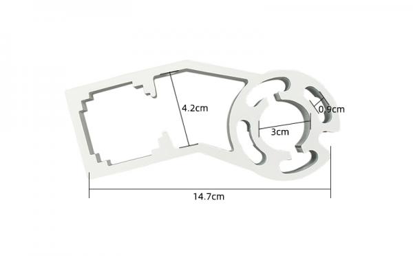Manual Aluminum Awning Roller Tube Assembly Retractable Awning Tube Mount