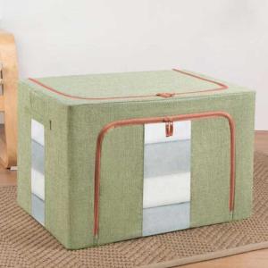 Wholesale Zippers Oxford Cloth Fabric Storage Containers , 1.4kg Cloth Storage Bins With Lids from china suppliers
