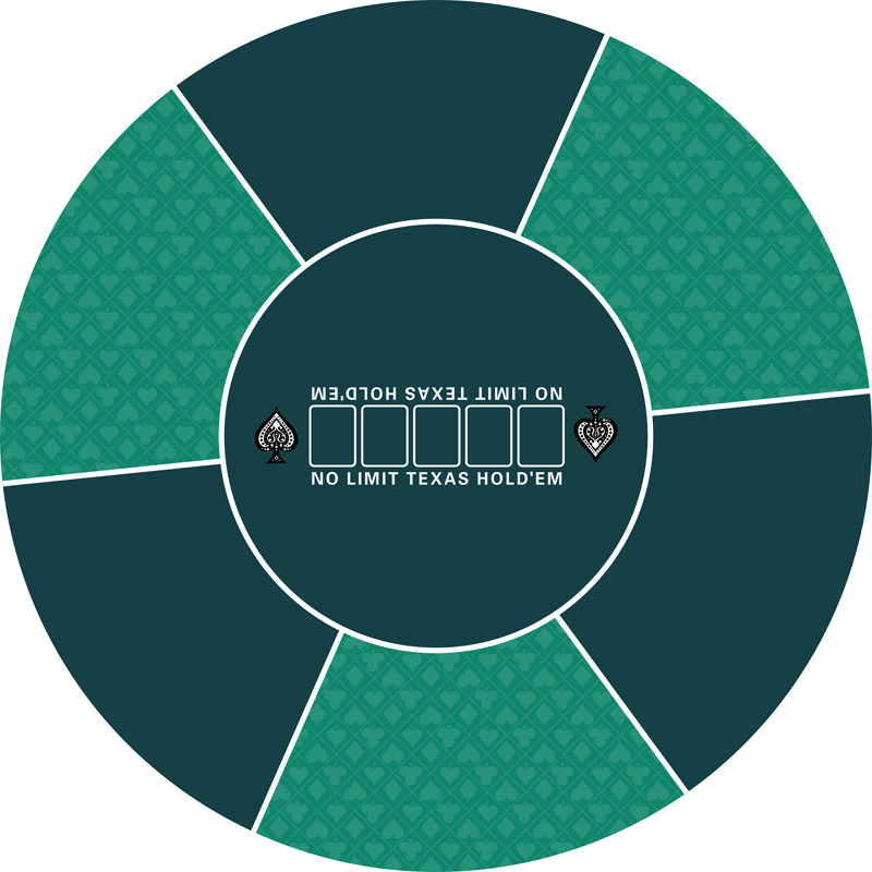 Minglu CPM-006  Manufacture of Rubber Round Casino Table mat