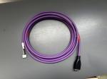 Industrial High Flexible Purple 5pin Shielded USB Harness 2600mm Length